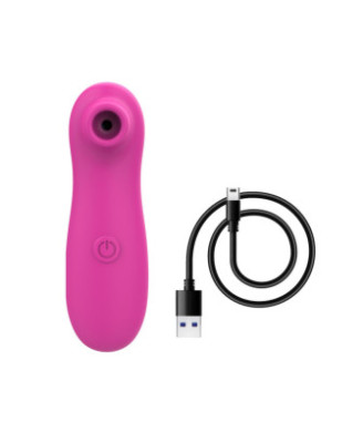 Stimulateur de clitoris par vibrations sur membrane rechargeable USB rose 10 Vitesses De Voyage